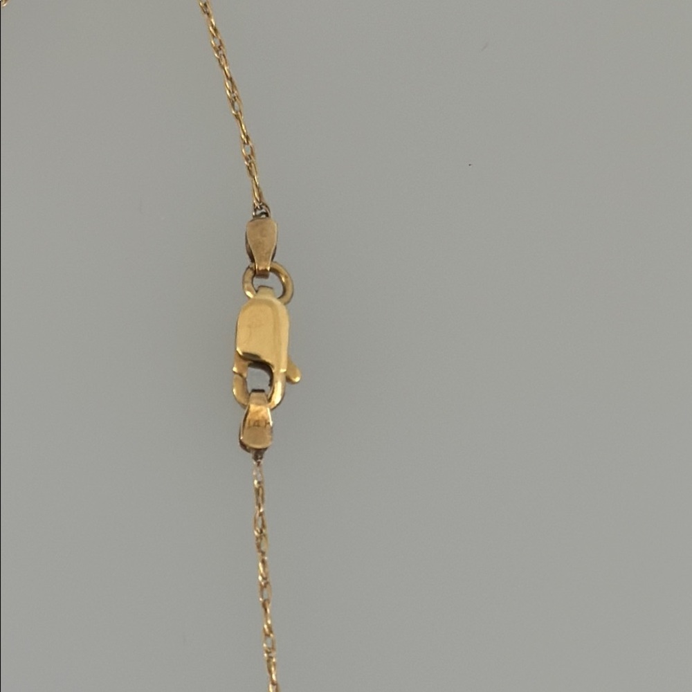 Mikimoto 14k real solid Gold Pearl Diamond Necklace - Picture 11 of 12
